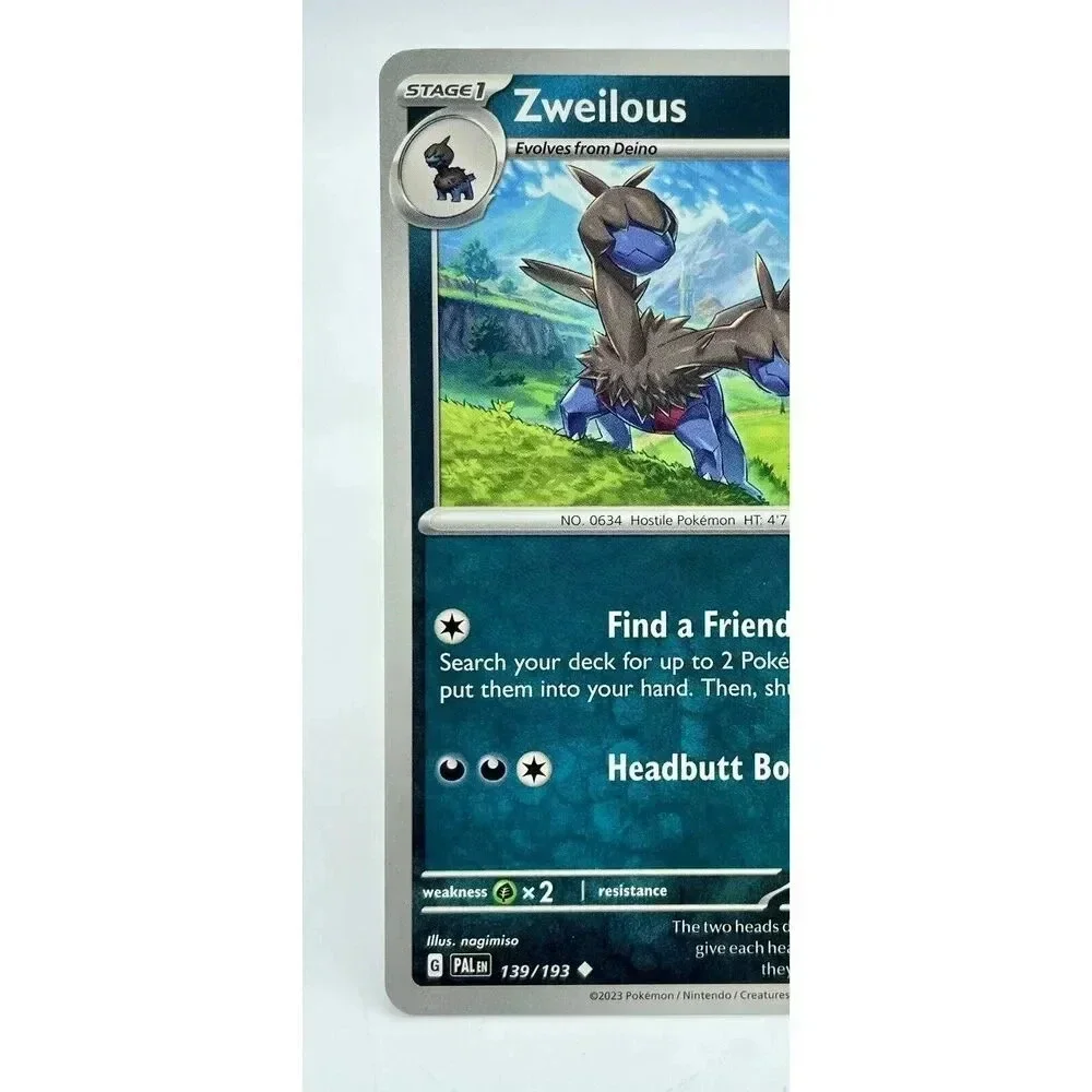 Zweilous 139/193 S&V: Paldea Evolved Non-Holo Pokémon‎ TCG Mint Unplayed